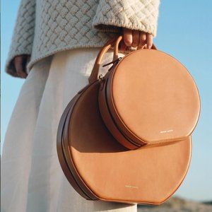Mansur Gavriel Moss Green Leather Circle Bag